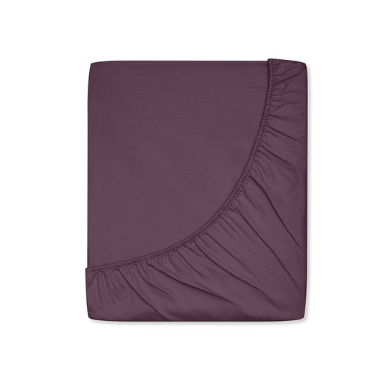 pościel Prześcieradło satynowe z gumką royal purple