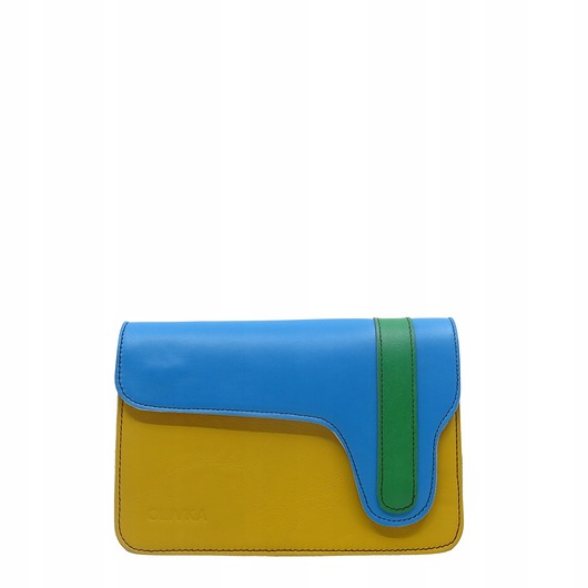 torby na ramię Torebka listonoszka damska skórzana regulowany odpinany pasek eko OLIVKA