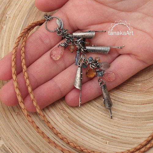 RAW SILVER- wisior srebrny tanakaArt