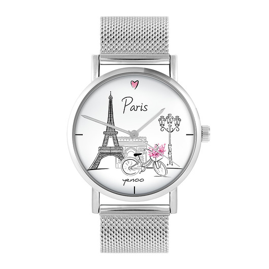 zegarki damskie Zegarek - Paris - bransoleta mesh