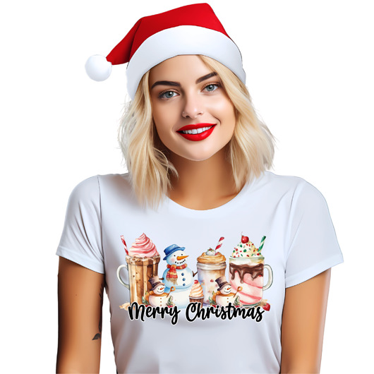 t-shirt damskie Koszulka świąteczna t-shirt