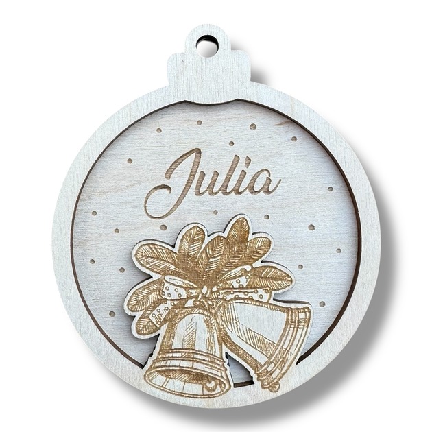 ozdoby choinkowe Bombka z Imieniem Dzwonki