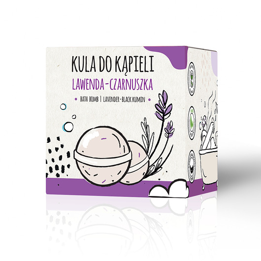 produkty do kąpieli Kula do kąpieli Lawenda - Czarnuszka