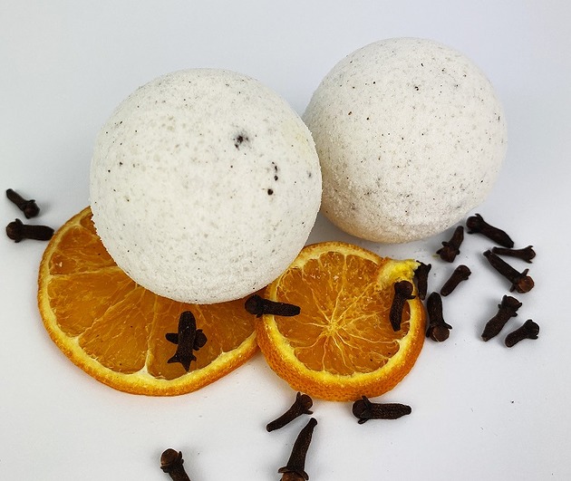 produkty do kąpieli Musująca kula do kąpieli Pomarańczowa