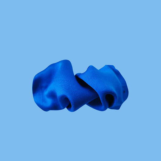 spinki i klamry do włosów Scrunchie spinka klamra jedwabna królewski chaber