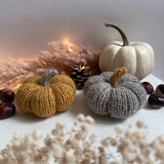 dodatki - różne Dynie ozdobne, średnie - komplet 2 szt.