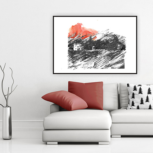 kiedy słońce zachodzi... art print a4 Parallel World