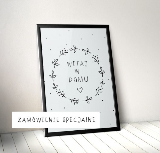 witaj w domu 50x70 cm  Milo Mi
