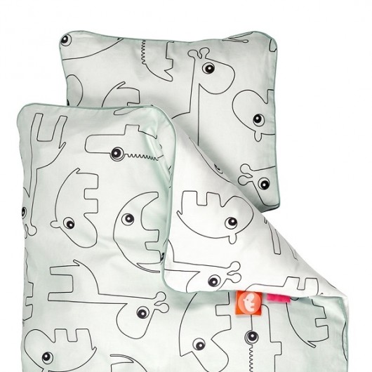 Pościel dziecięca Contour 100x70 niebieska MIA home