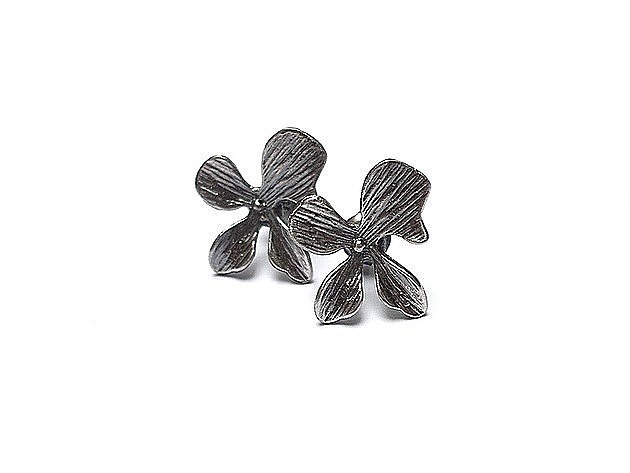 kolczyki wire wrapping Orchid vol. 5 - sztyfty