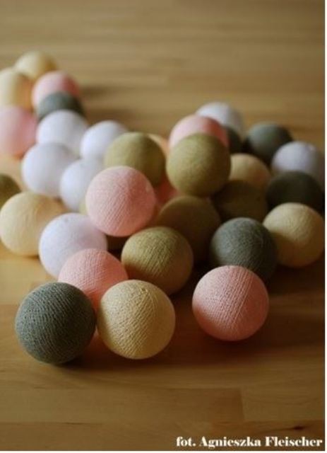 Qule Lampki Cotton Ball Lights 'Pastele' 10 qul qule