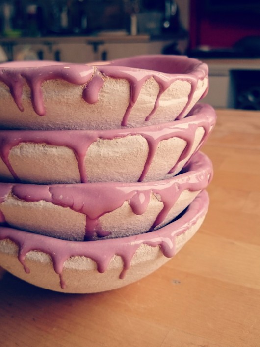 Miseczki 100% gliny #różowy YARN BOWL