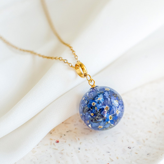 wisiory Wisiorek z niezapominajkami