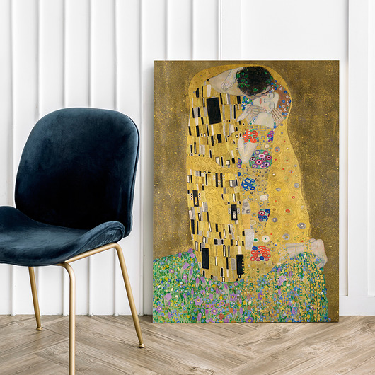 obrazy Gustav Klimt KISS  - obraz na płótnie