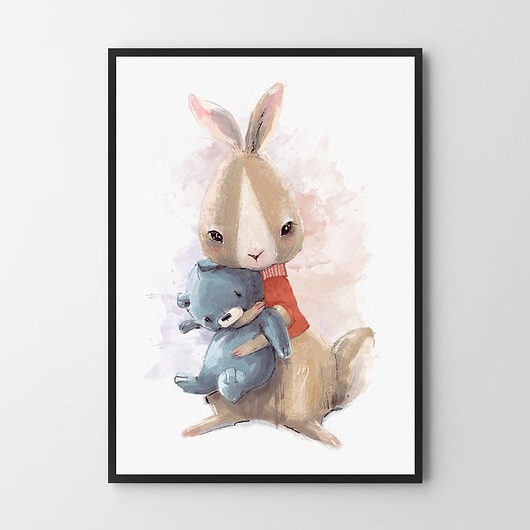 Zajączek - plakat dziecięcy HOG STUDIO