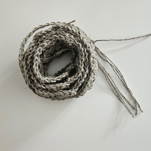 paski damskie Pasek lniany 80cm