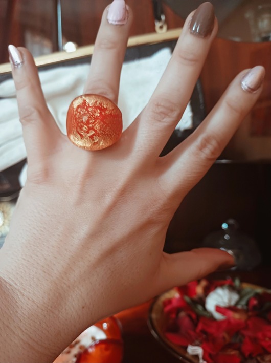 pierścionki - różne Witchy Chic - pierścionek ze szkła weneckiego