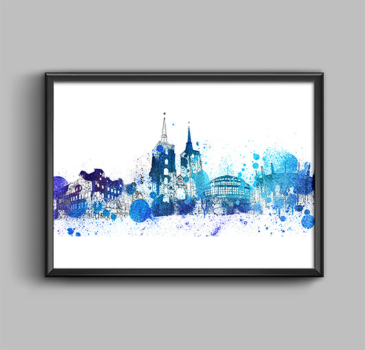 plakat Wrocław A3/A4 z ramką mARTsie