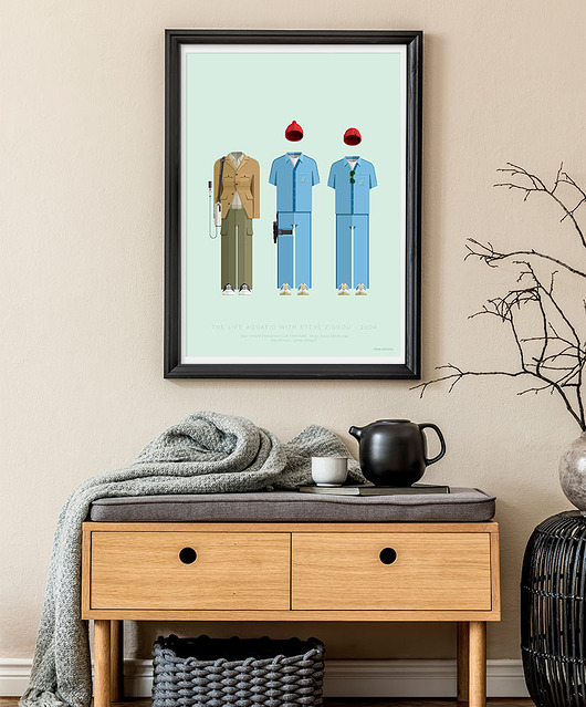 plakaty Life Aquatic - Wes Anderson - plakat fine art