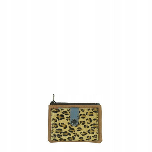 portfele damskie Portfel portfelik mały skórzany miejsce na bilon karty eko OLIVKA