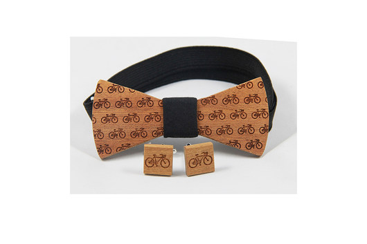 Drewniane spinki do mankietów #8 The Bow Bow Ties