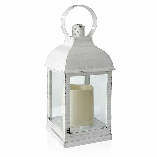 Lampion ze Świecą LED biały 23,5 cm MIA home