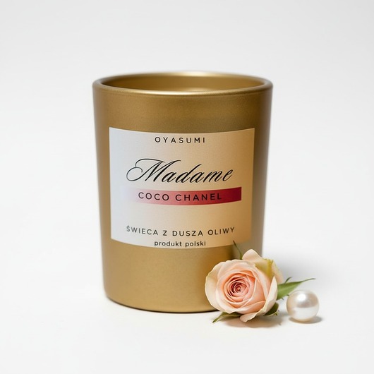świeczniki i świece Świeca zapachowa z wosku oliwnego Madame