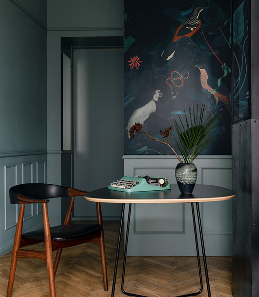 tapety i naklejki ścienne Tapeta Teal Blue Garden