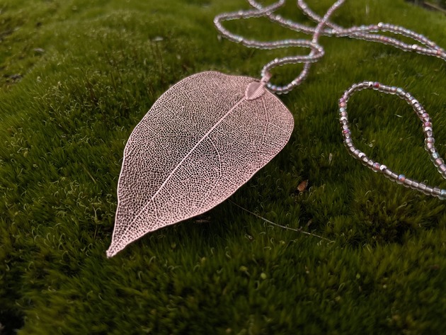 wisiory Naszyjnik liść Fairy Wings