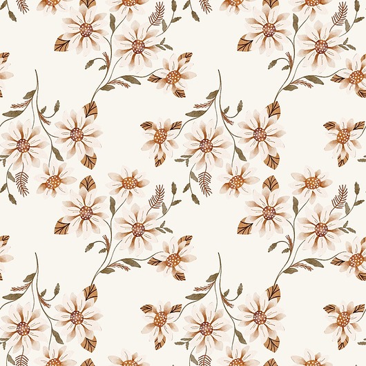 naklejki ścienne do pokoju dziecka Tapeta ścienna Cutie Boho Flowers 53cmx10m PZ