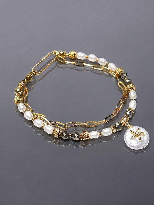 bransoletki - inne Pearls /white/ perły naturalne vol. 12 /02.11.25/ - bransoletka