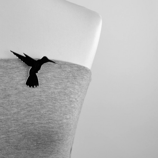 MirrorHummingBird felt label