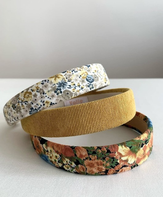 opaski do włosów Płaska klasyczna opaska do włosów Jolie w kwiecisty wzór