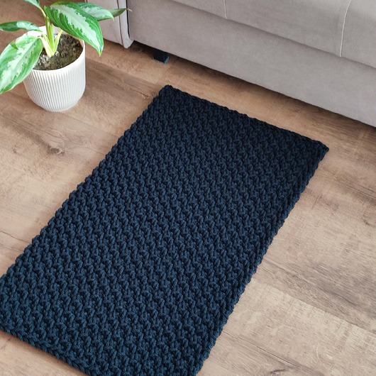 dywany Dywan szydełkowy prostokątny ze sznurka 45cmx75cm