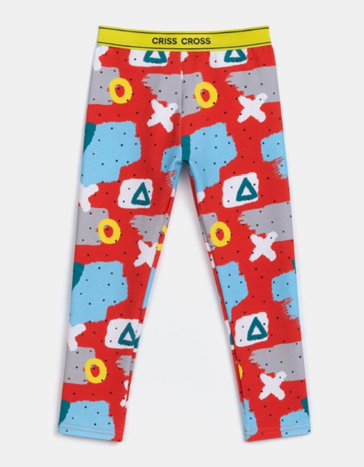 legginsy i getry dla dziewczynki Legginsy bawełniane kolorowe wzory