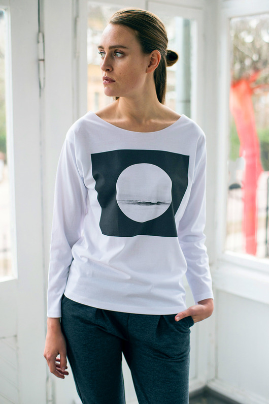 BLACK SEA Bluzka Oversize GAU great as You