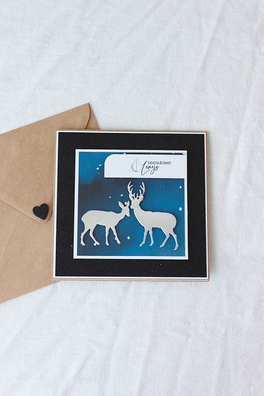 kartki scrapbooking Always. Kartka ślubna z patronusem