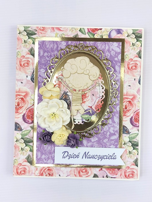 kartki scrapbooking Opakowanie na Merci dla Nauczyciela
