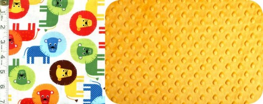 Duży zimowy kocyk LWY mango minky ZAMÓWIENIE Little Sophie
