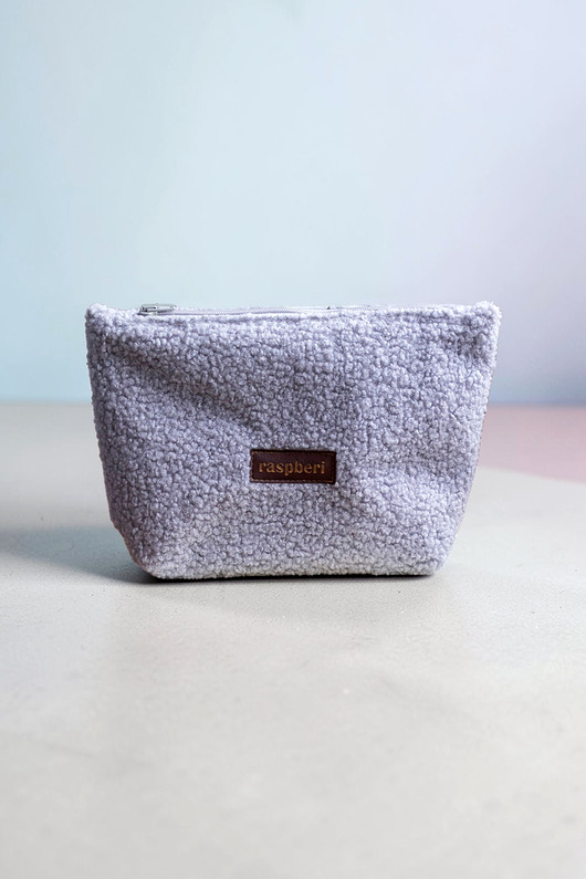 kosmetyczki Szara kosmetyczka MAXI baranek