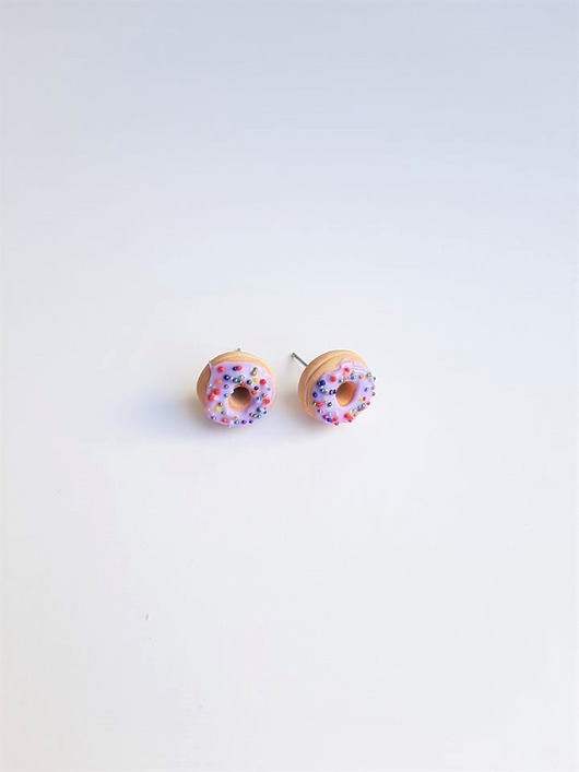 Sztyfty Donuts fioletowe z tęczową posypką STAL Wypieczone