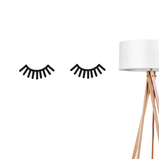 Naklejki na ścianę - Lashes ZlotePlakaty
