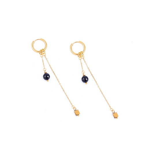 kolczyki - inne Noc Kairu z prezencikiem - kolczyki koła ze stali szlachetnej pozłacanej