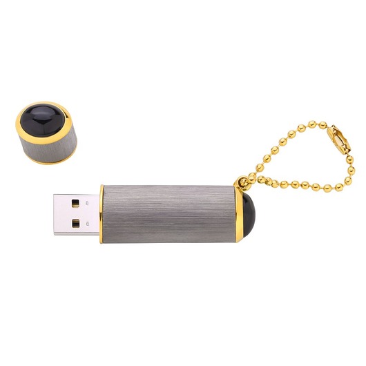 Pendrive pozłacany z onyksem 16 GB MYNESS