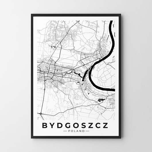 plakaty Plakat Mapa Bydgoszczy
