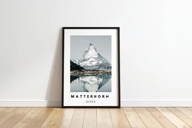 plakaty PLAKAT travel poster  Matterhorn zdjęcie personalizacja góra