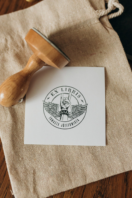 stemple Stempel Ex Libris "Rock and Roll" - Zestaw