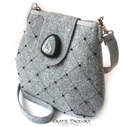 Black Eye Chequered - mała torebka na ramię Craft Factory