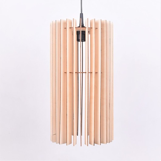 lampy wiszące Lampa drewniana skandynawska sufitowa z drewna LED