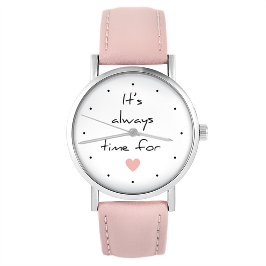 zegarki damskie Zegarek - It is always time... - pudrowy róż
